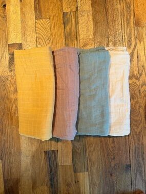 Moonkie Muslin Baby Swaddle Set - 4 Pack in Earthly Harmony